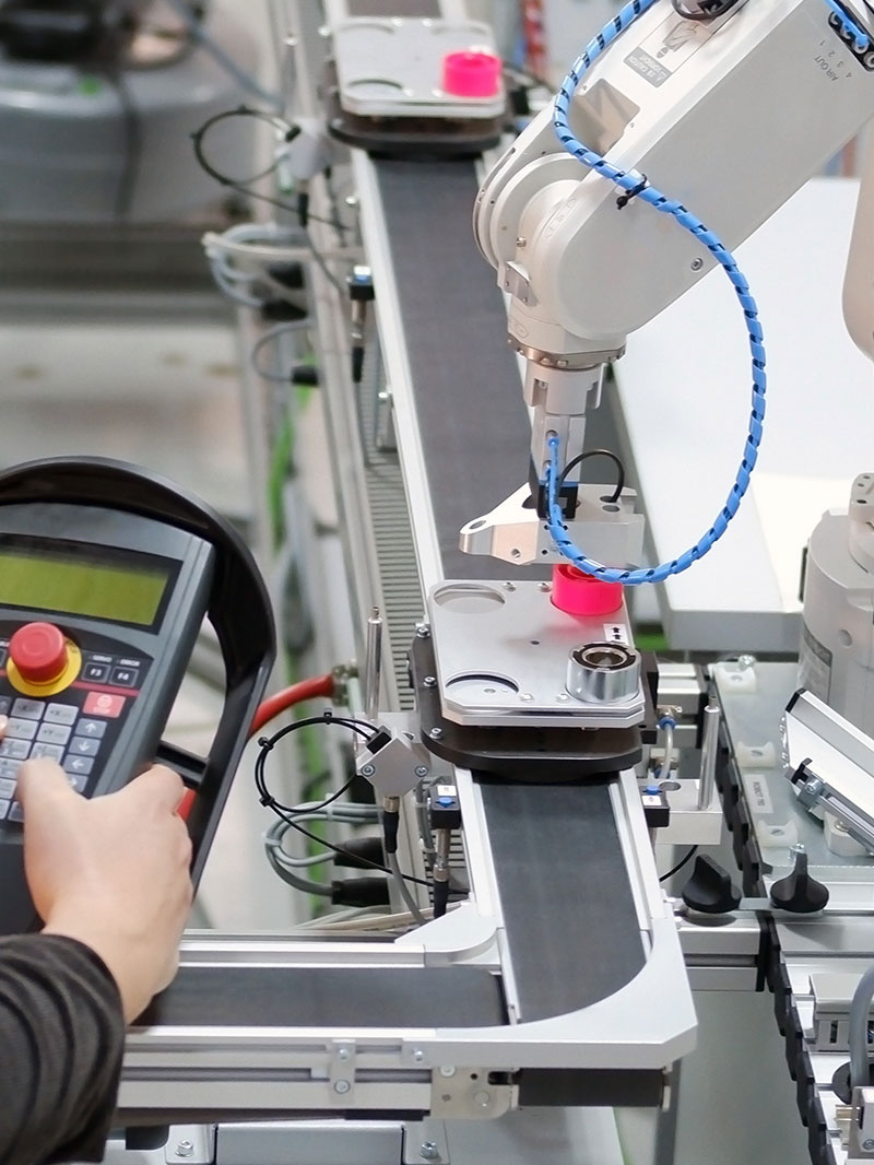 Automation machinery in facility